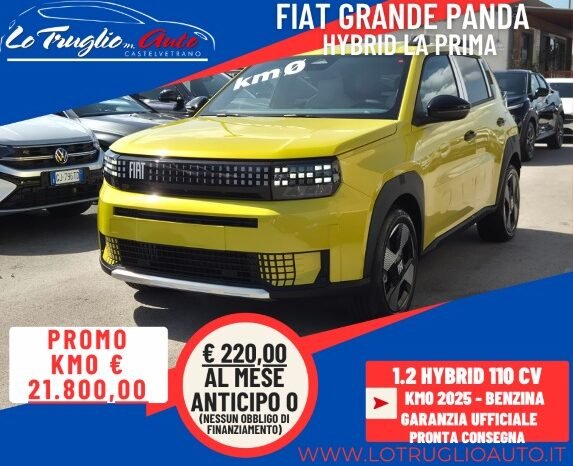 
								Fiat GRANDE PANDA HYBRID LA PRIMA 2025 completo									